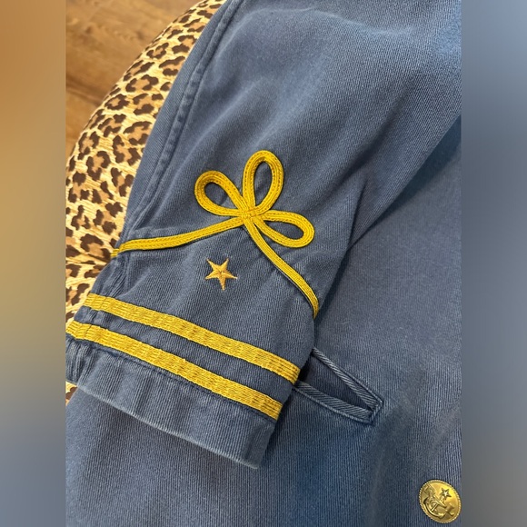 Ralph Lauren Blue Military Jacket with Gold Accents - Picture 2 of 6